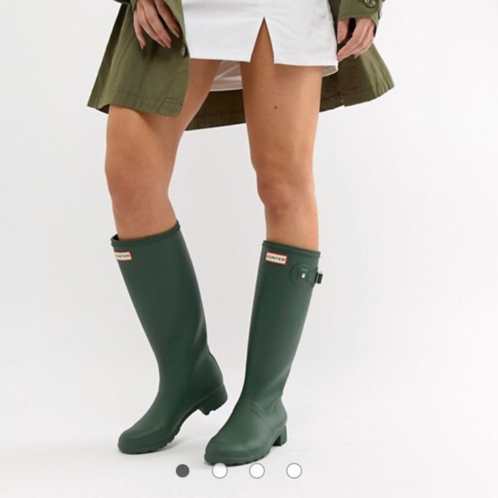 Dark green hunter original tall size 7